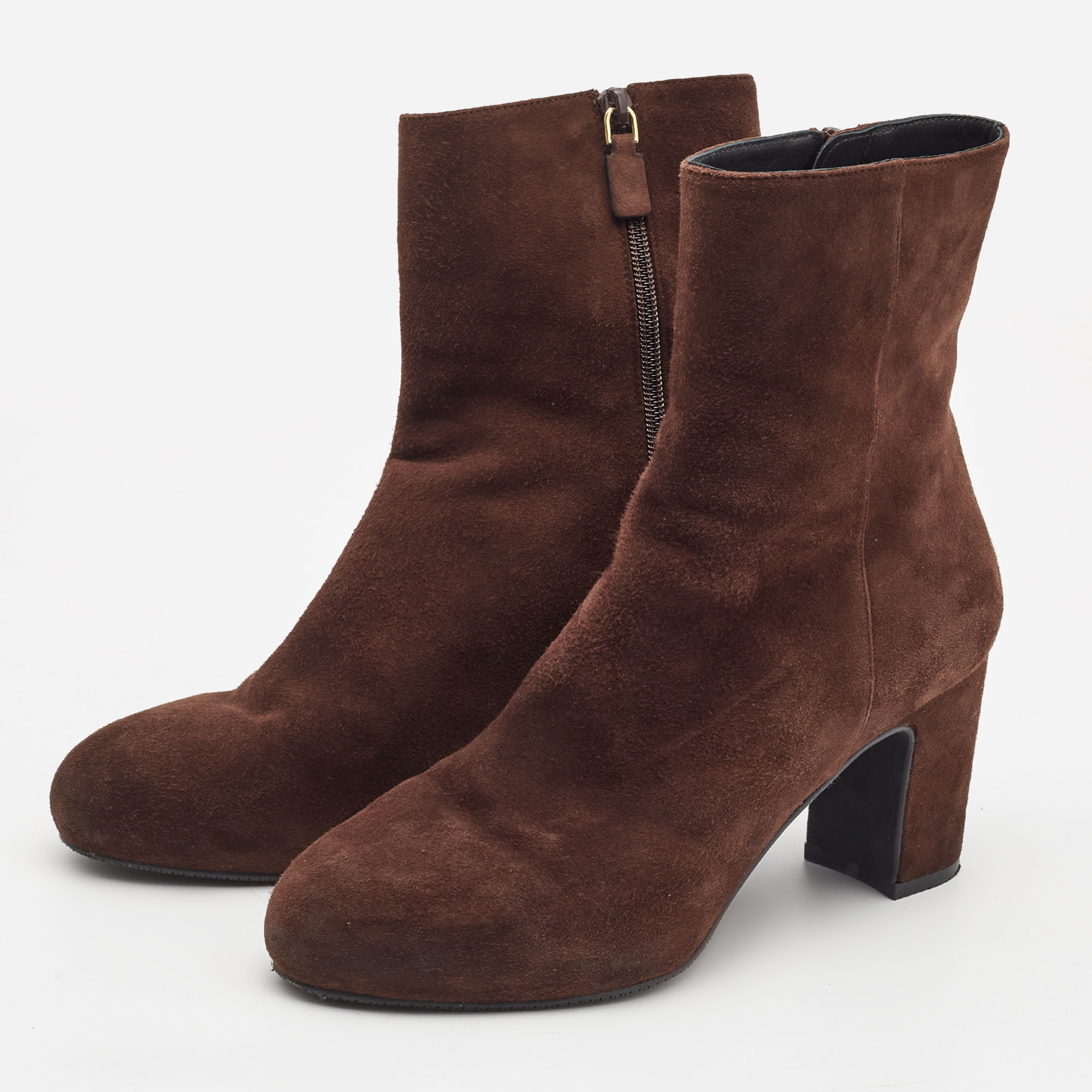 

Stuart Weitzman Brown Suede Ankle Boots Size
