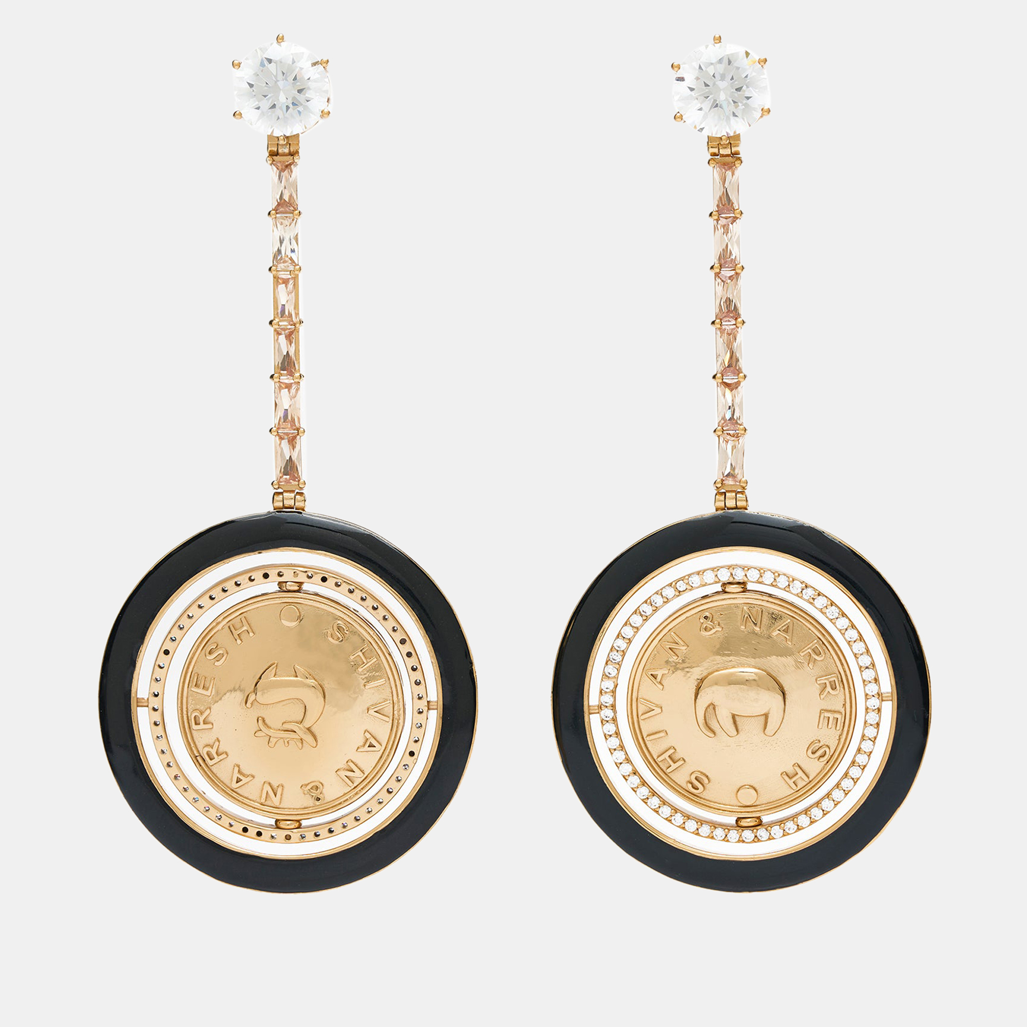 Pre-owned Aulerth X Shivan & Narresh Numisma Orbit Earrings