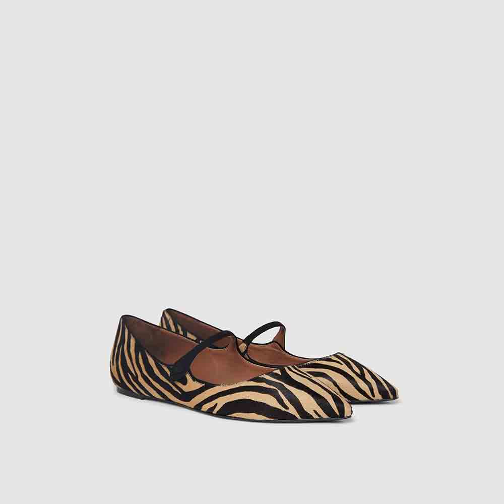 

Tabitha Simmons Animal Hermione Zebra Print Flats FR, Multicolor