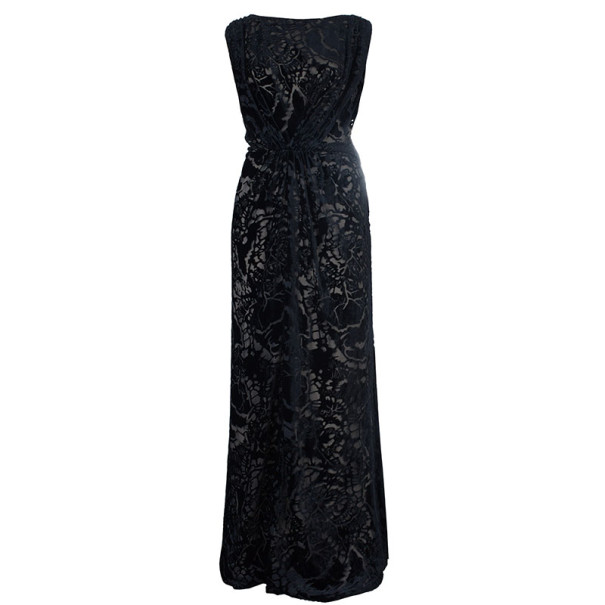 Pre Owned فستان تداشي شوجي ديفور أسود M