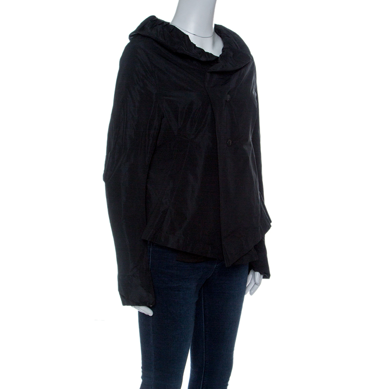 

Tadashi Shoji Vintage Black Ruffled Jacket