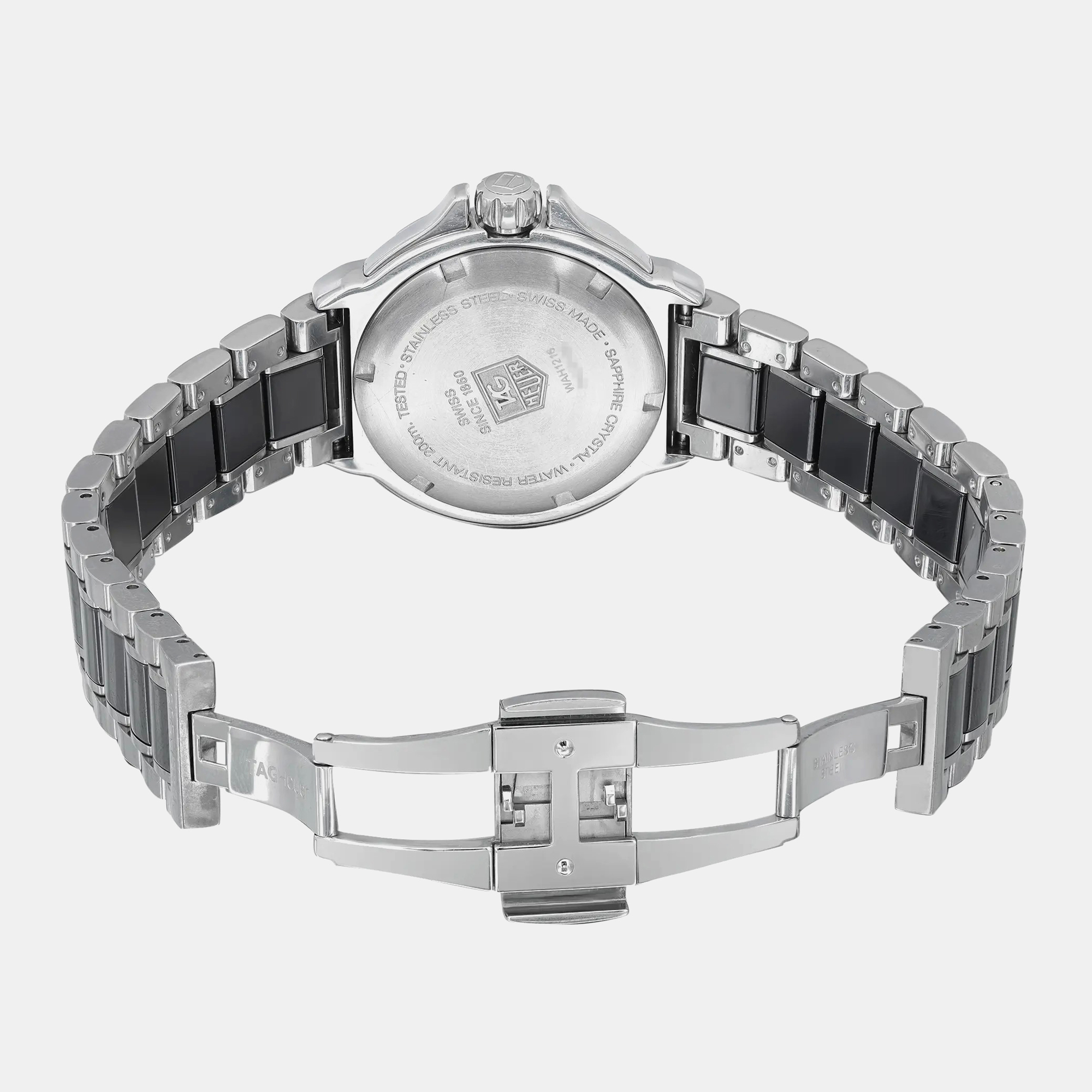 Tag Heuer Black Steel Ceramic Formula 1 WAH1216.BA0859 Quarts Women`s Wristwatch 36mm 
