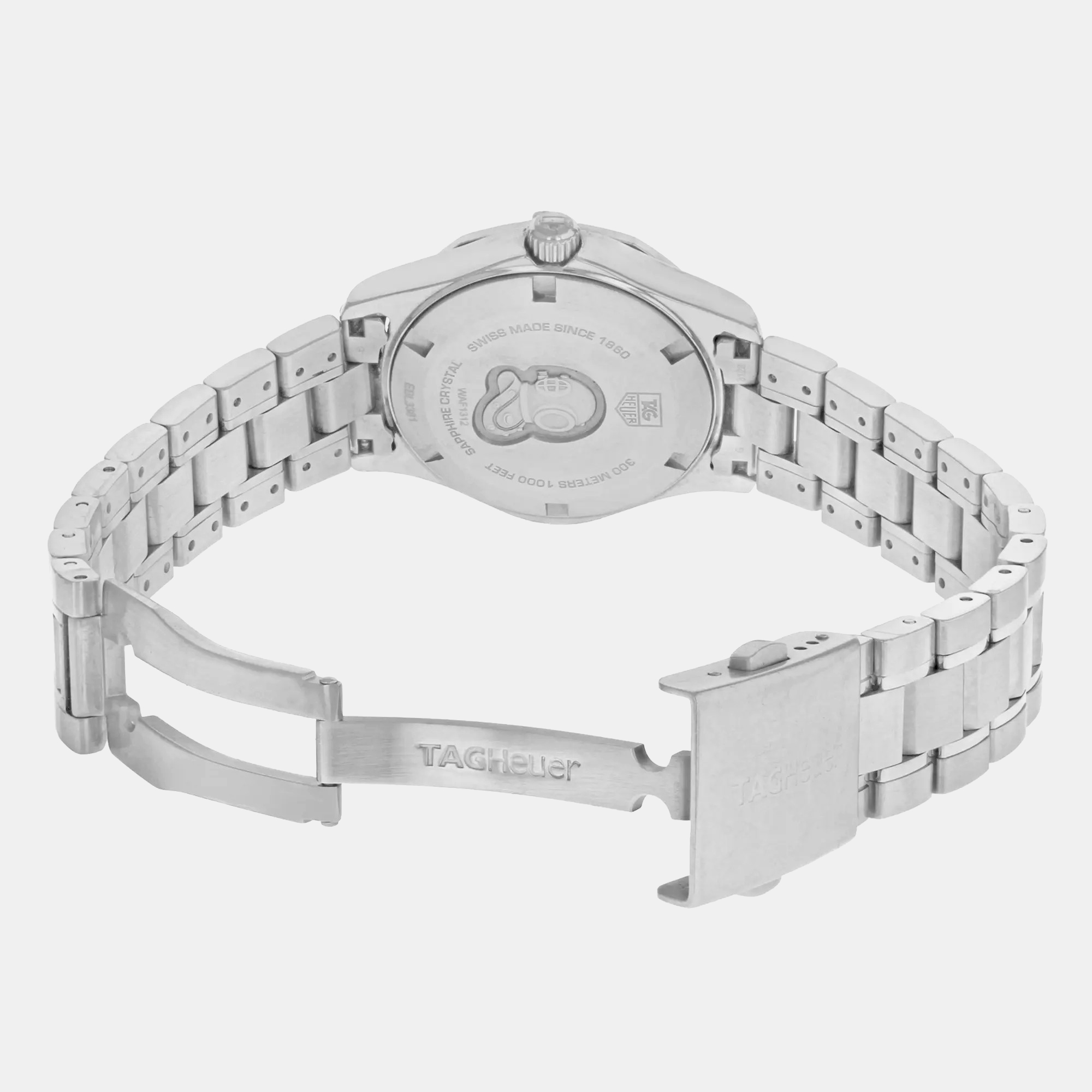 Tag Heuer White MOP Stainless Steel Aquaracer WAF1312.BA0817 Quartz Women`s Wristwatch 32 mm 