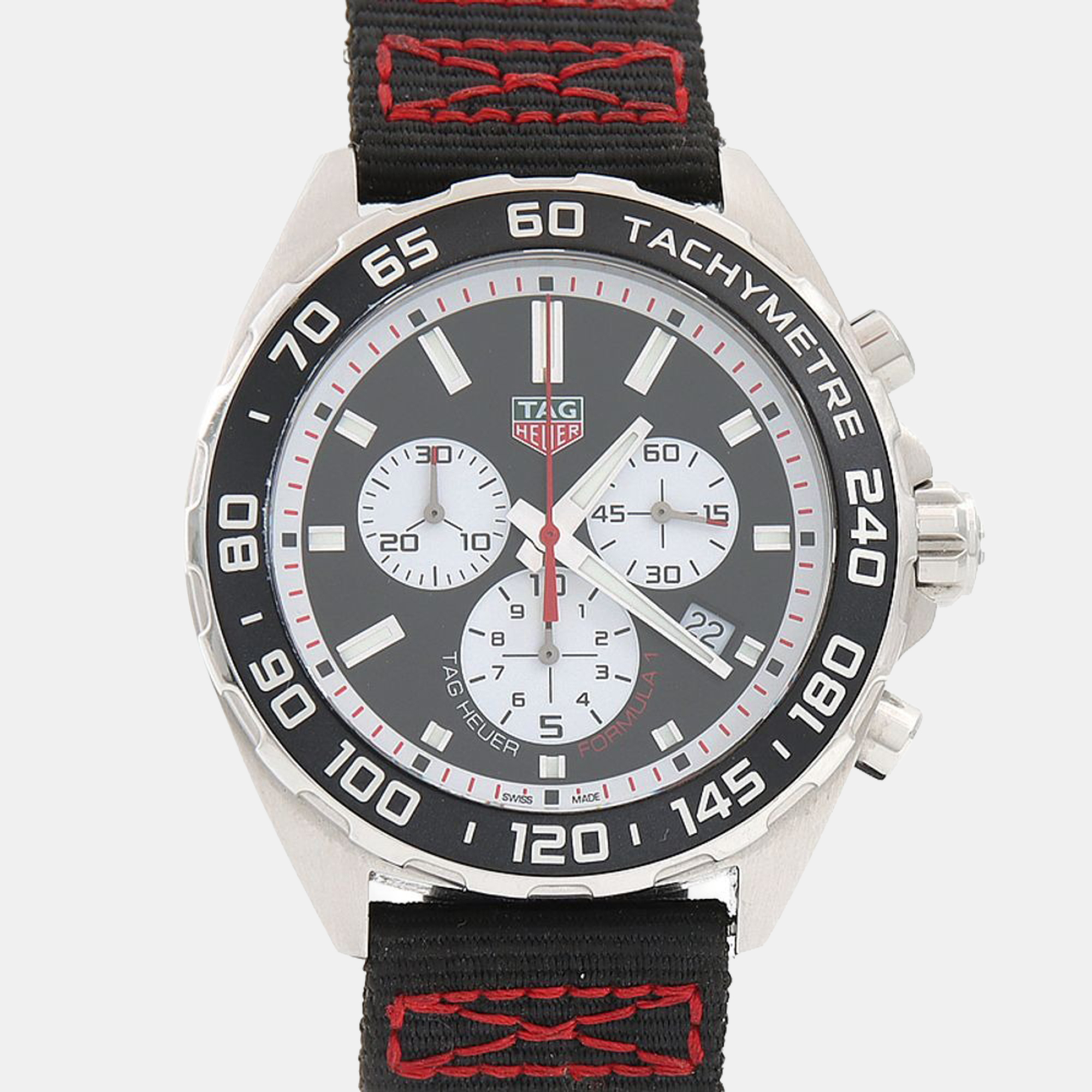 

Tag Heuer Formula 1 Chronograph CAZ101E Quartz Black Stainless Steel Men's Wristwatch