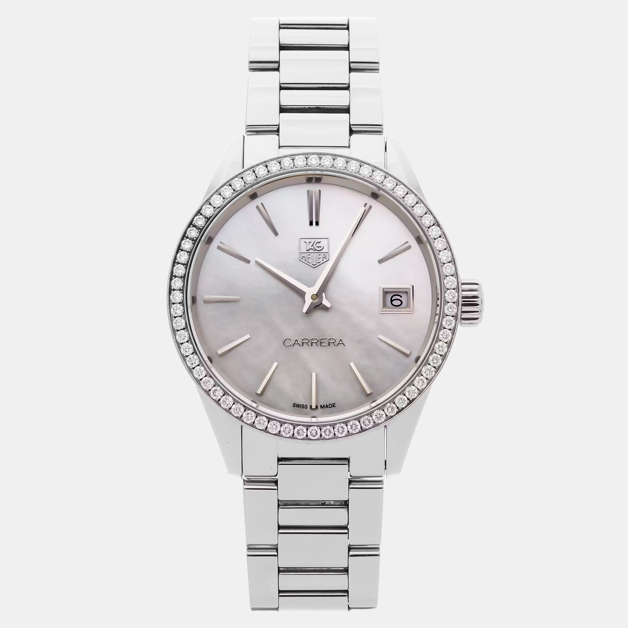 Pre-Owned Tag Heuer Carrera WAR1315.BA0778 Quartz Women Watch 32 mm
