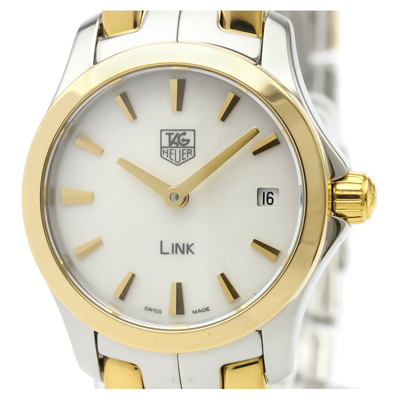 

Tag Heuer White Gold Plated Stainless Steel Mini Link WJF1450 Women's Wristwatch