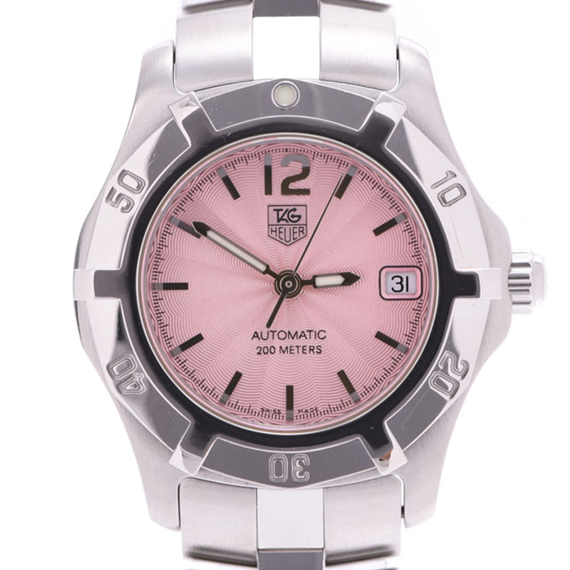 

Tag Heuer Pink Stainless Steel Aquaracer WN2310 Women's Wristwatch