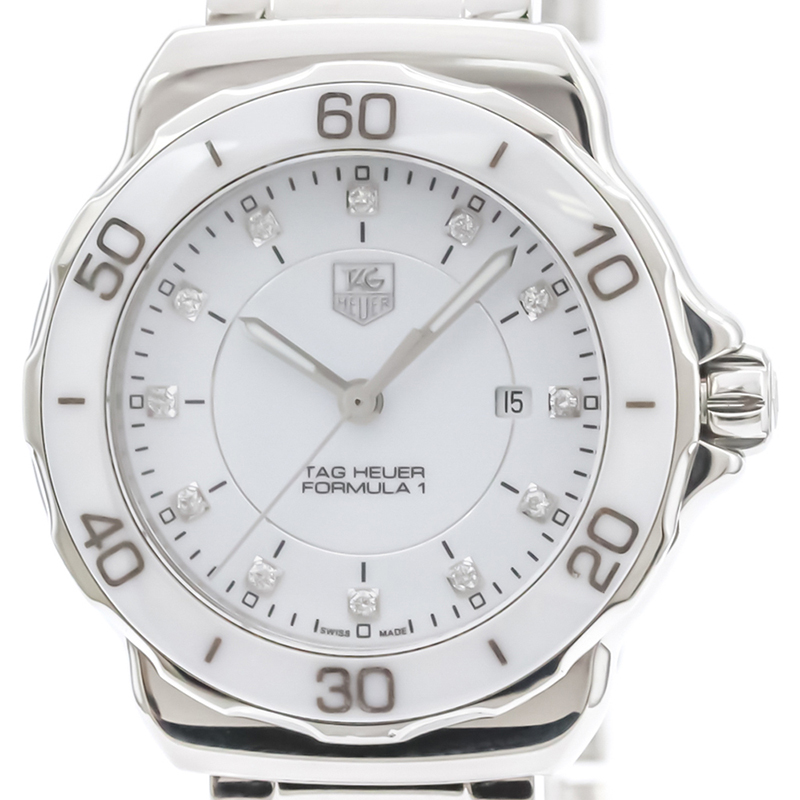 

Tag Heuer White Ceramic And Stainless Steel Fomula