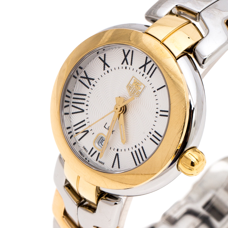 

Tag Heuer Silver White Two-Tone Stainless Steel Link WAT1452.BB0955 Women's Wristwatch