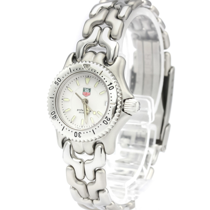 

Tag Heuer White Stainless Steel WG1412 Professional Women's Wristwatch