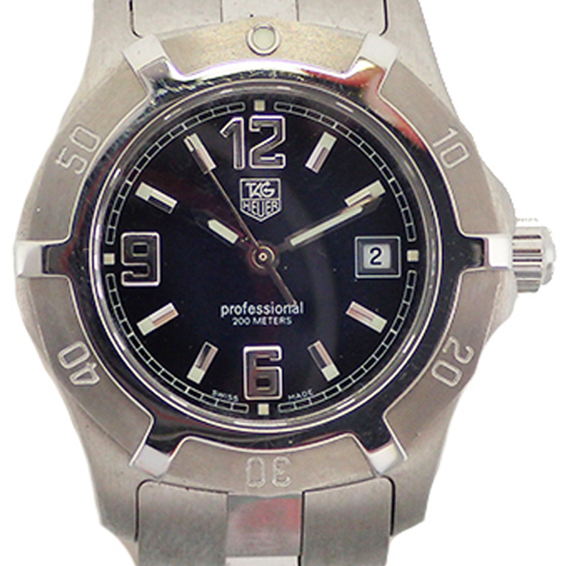 

Tag Heuer Black Stainless Steel Professional
