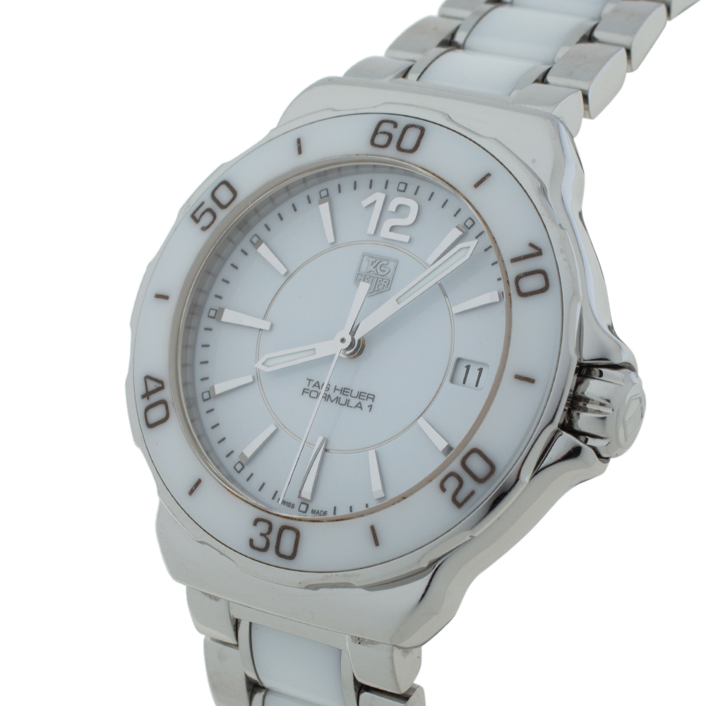 

Tag Heuer White Ceramic Stainless Steel Formula