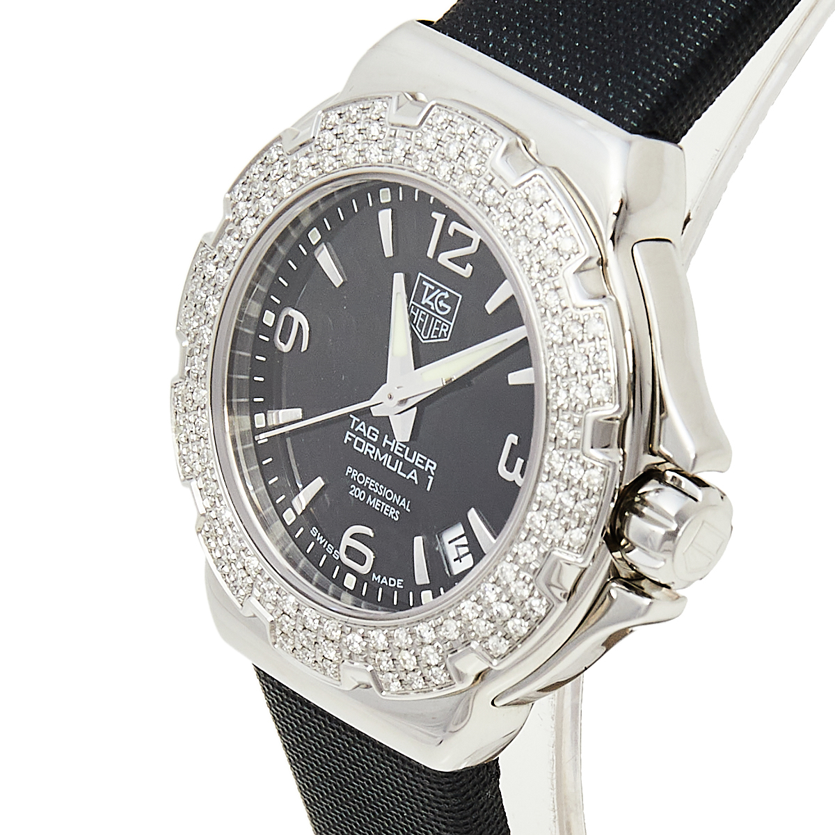 

Tag Heuer Black Stainless Steel Crystal Formula