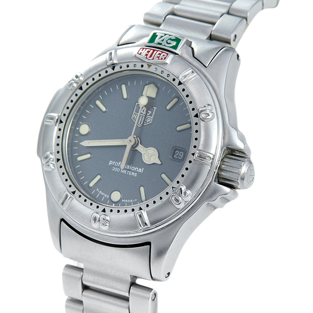 

Tag Heuer Grey Stainless Steel Professional