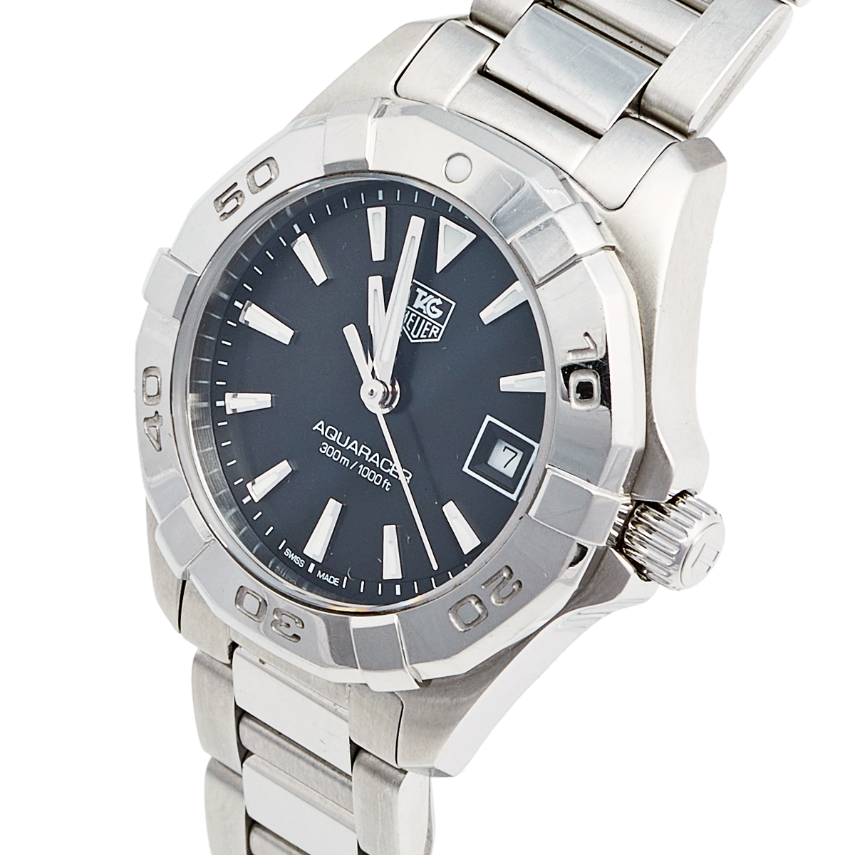 

Tag Heuer Black Stainless Steel Aquaracer WAY1410 Women's Wristwatch
