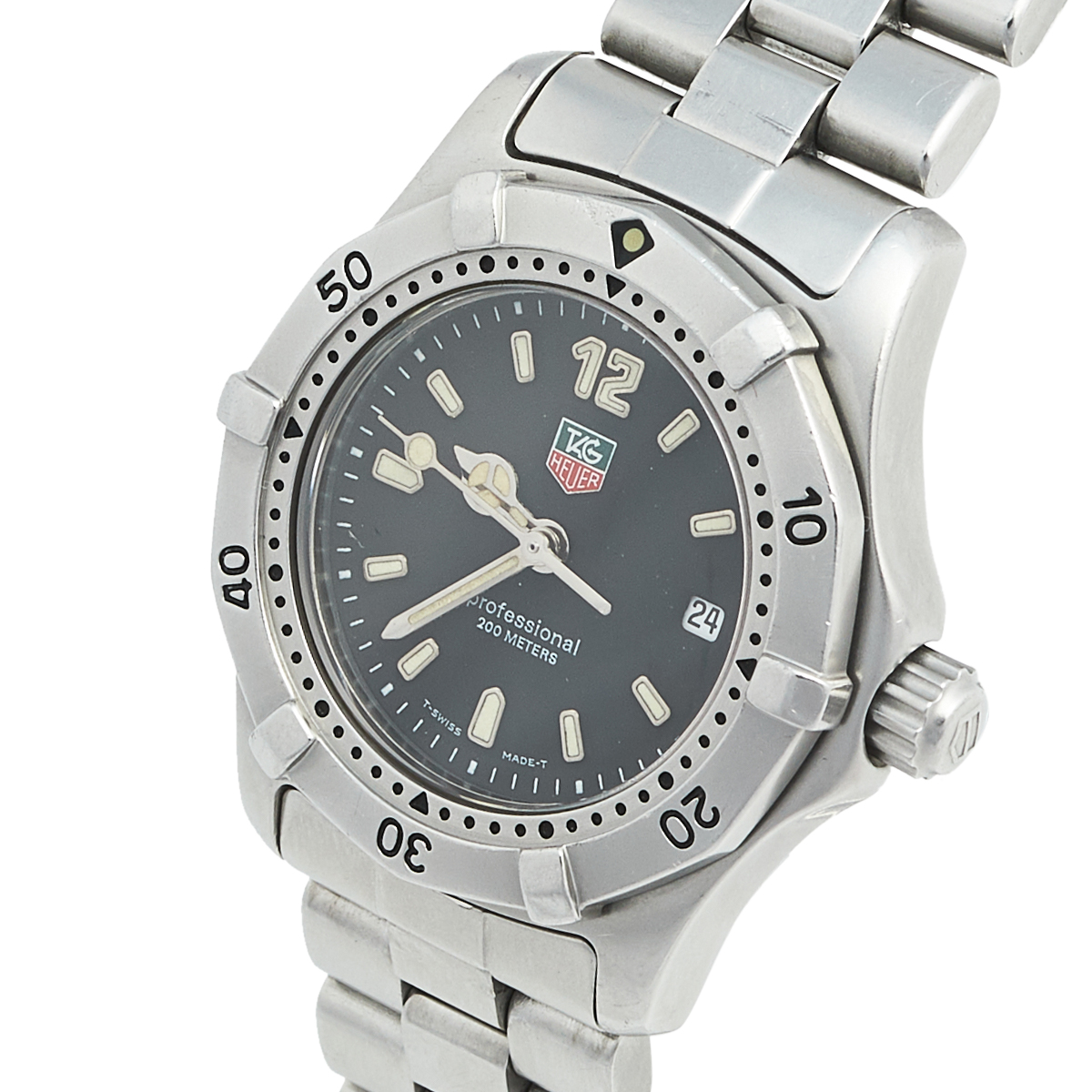 

Tag Heuer Black Stainless Steel Professional WK1310 Women's Wristwatch