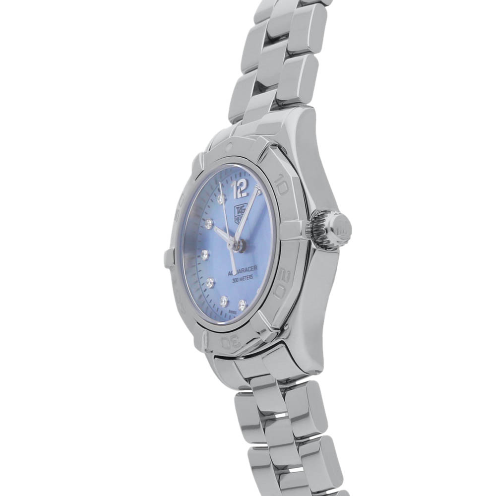 

Tag Heuer Blue MOP Diamonds Stainless Steel Aquaracer WAF1419.BA0813 Women's Wristwatch 27 MM