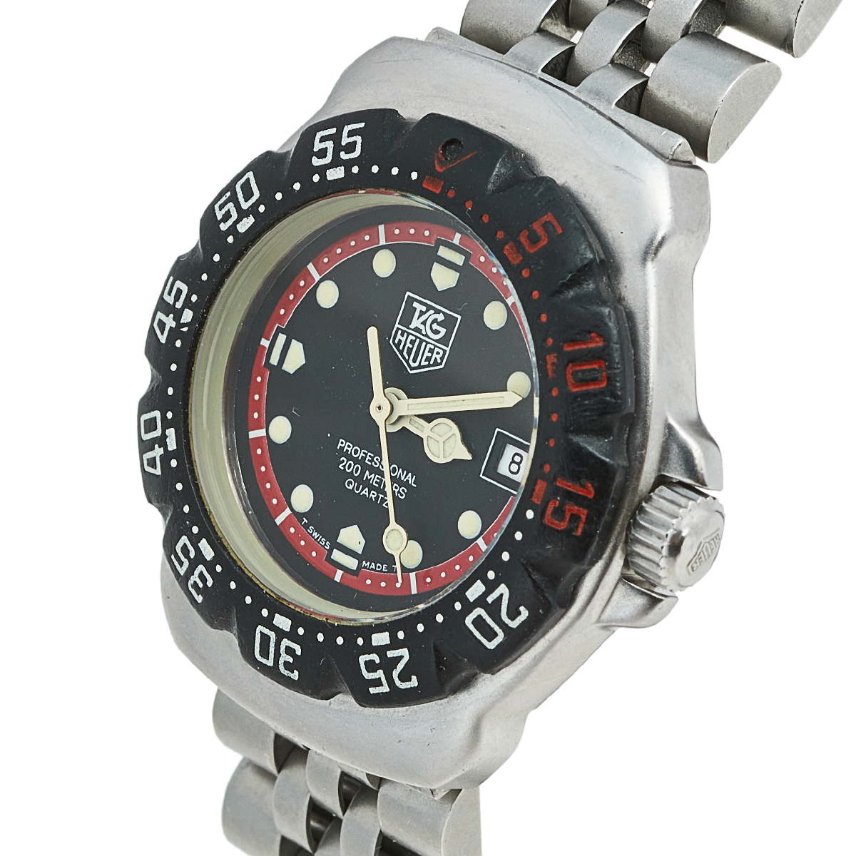 

Tag Heuer Black Stainless Steel Professional F1 WA1414 Women's Wristwatch