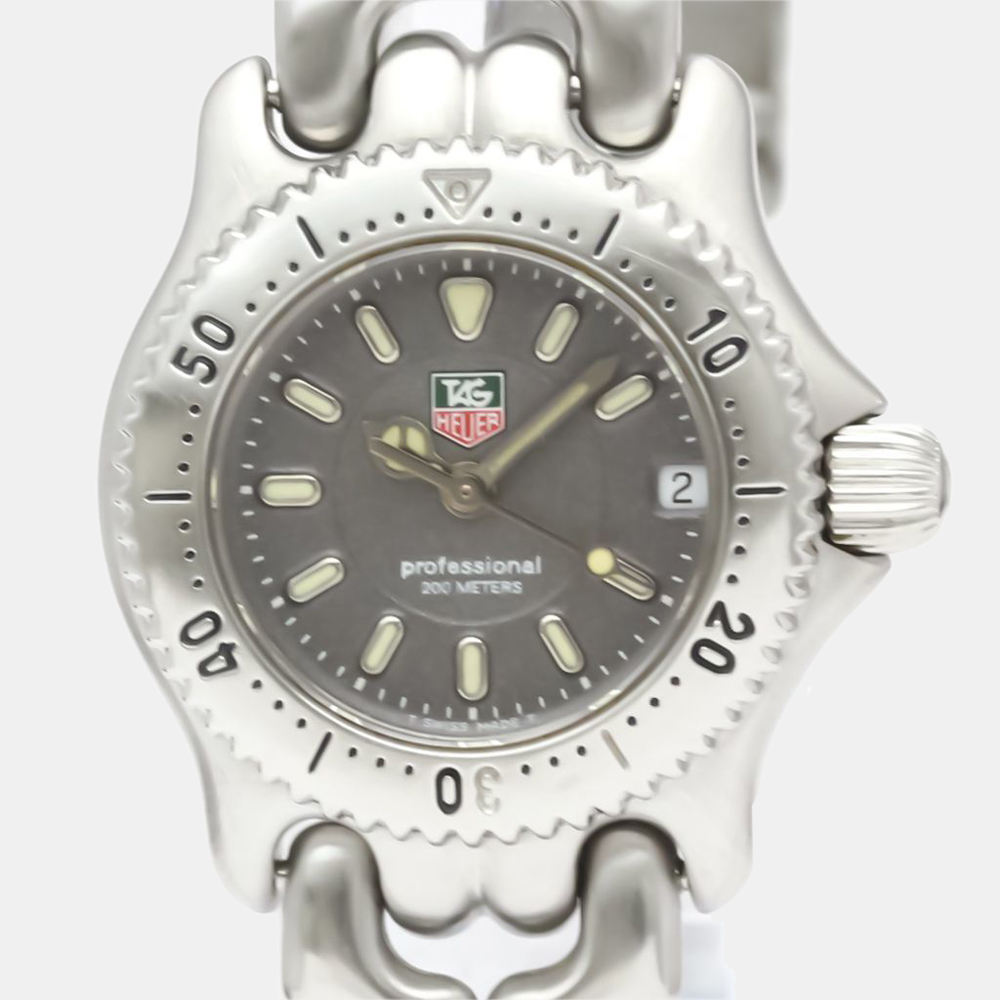 

Tag Heuer Grey Stainless Steel Sel Professional WG1413 Quartz Women's Wristwatch 24 mm
