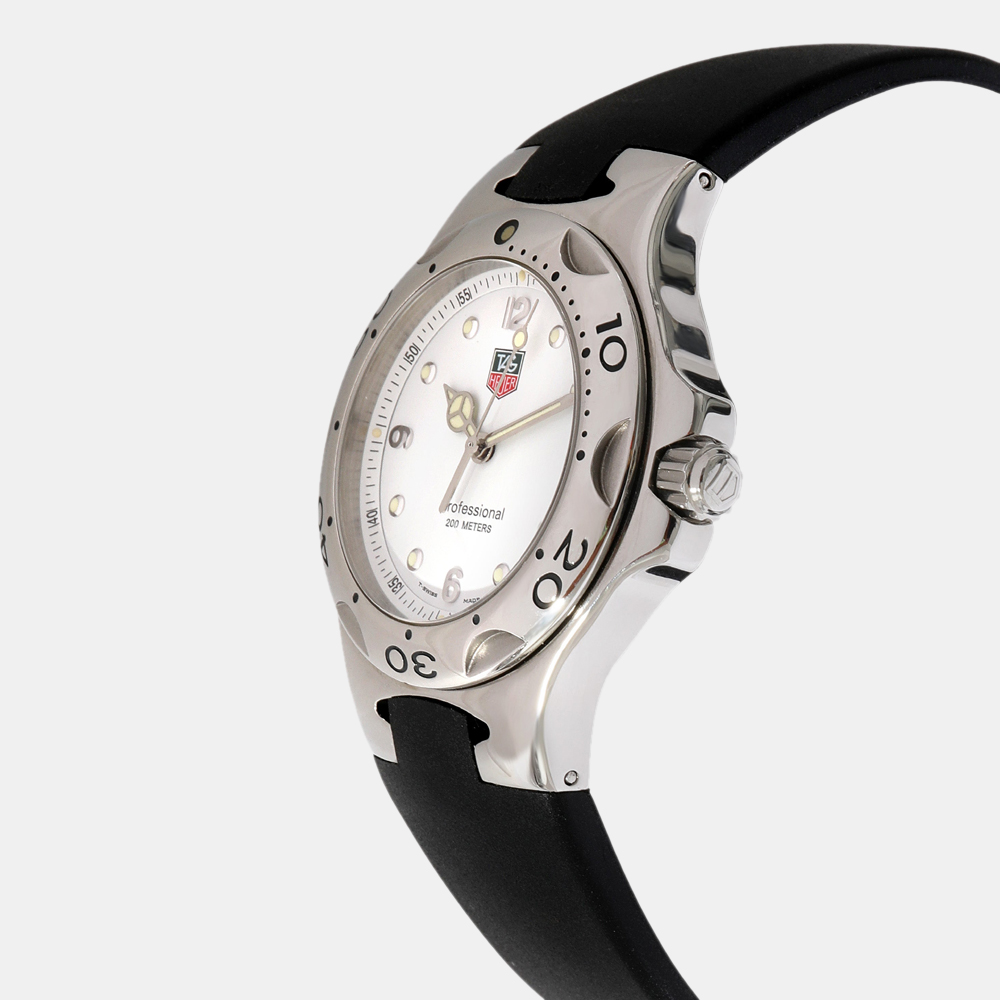 

Tag Heuer White Stainless Steel Kirium WL1115 Quartz Women's Wristwatch 36 mm
