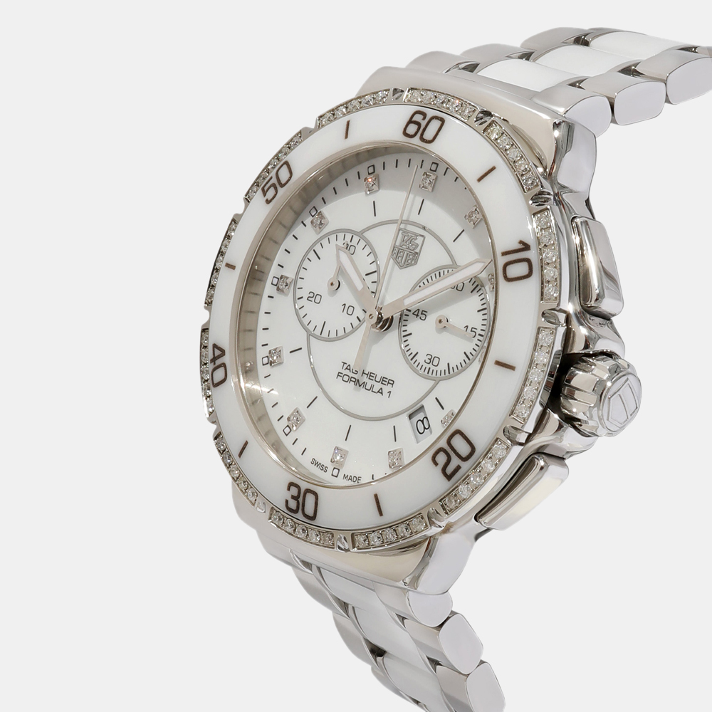 

Tag Heuer White Stainless Steel And Ceramic Formula