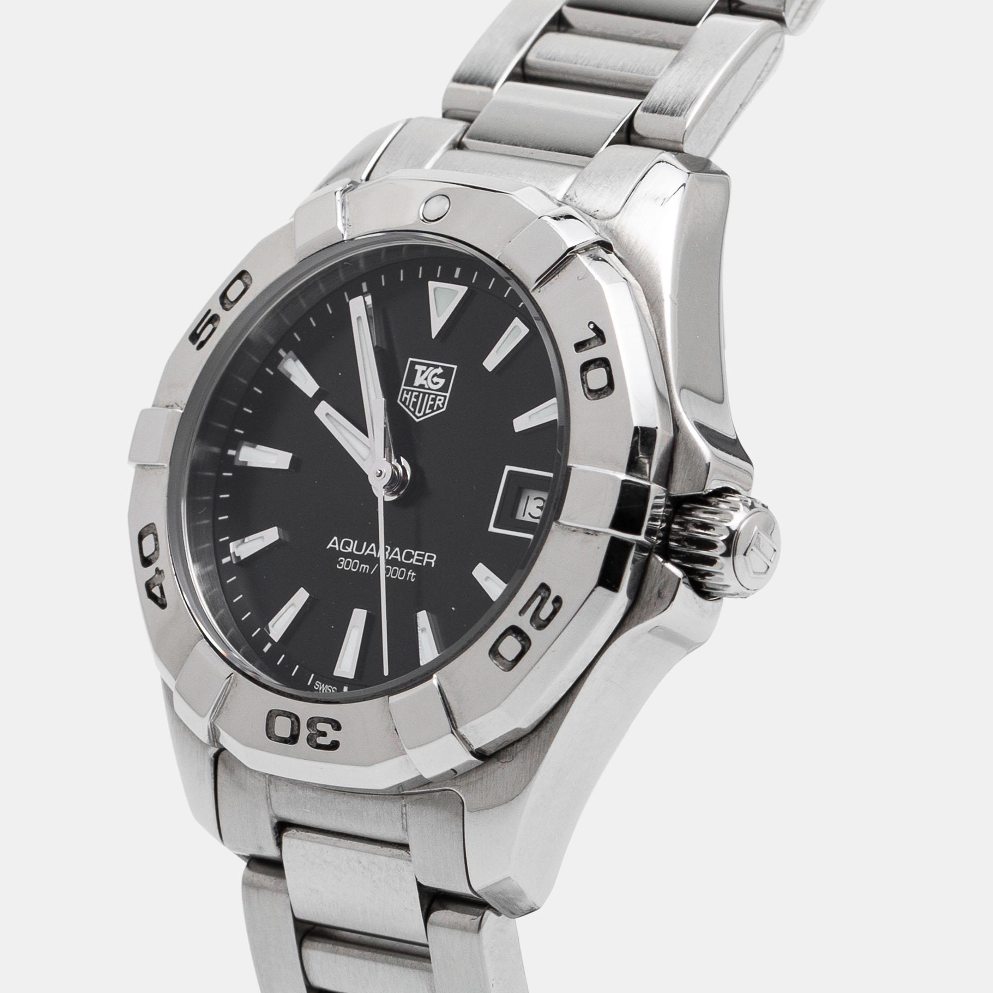 

Tag Heuer Black Stainless Steel Aquaracer WAY1410.BA0920 Women's Wristwatch