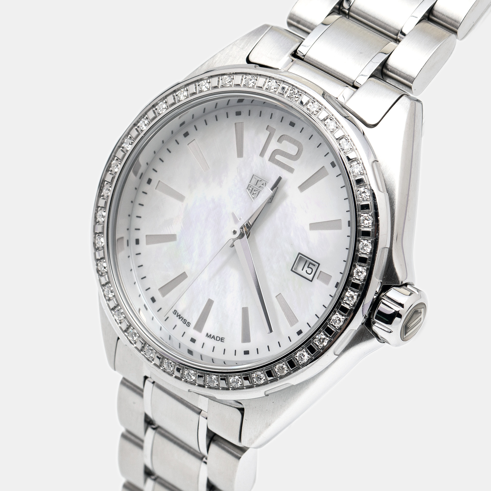 

Tag Heuer Mother Of Pearl Stainless Steel Diamond Formula, Silver