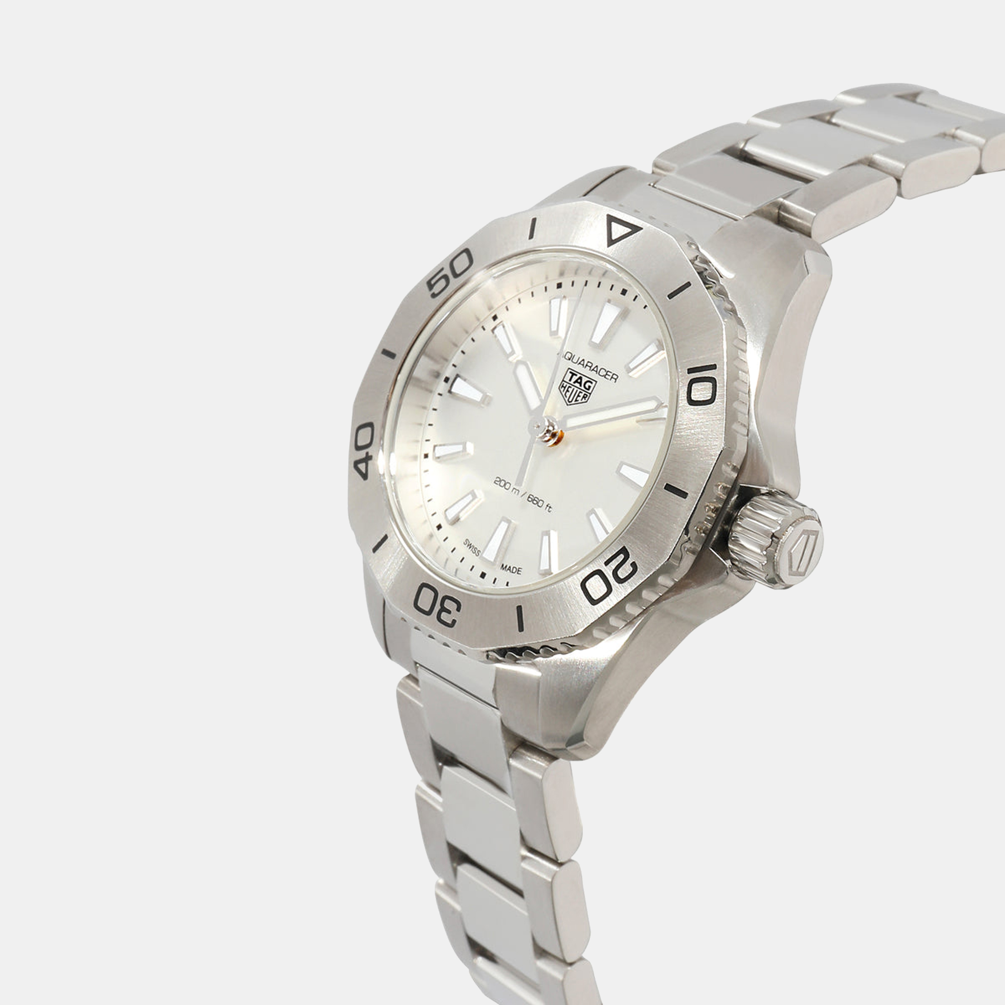 

Tag Heuer Silver Stainless Steel Aquaracer WBP1411.BA0622 Women's Wristwatch 30 mm