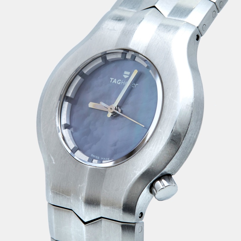 

TAG Heuer Purple Mother Of Pearl Stainless Steel Alter Ego WP1312.BA0750 Women's Wristwatch, Silver