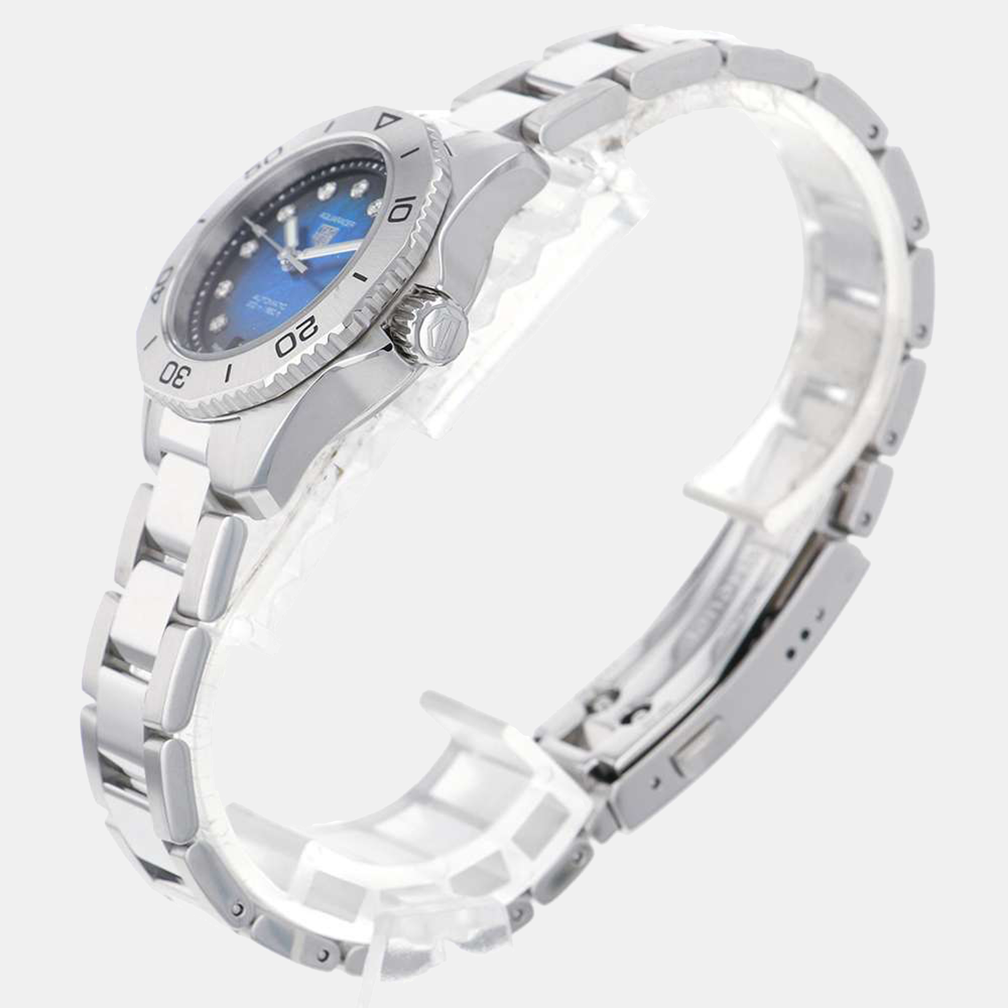 

Tag Heuer Blue Diamonds Stainless Steel Aquaracer Professional 200 WBP2411.BA0622 Women's Wristwatch 30 mm