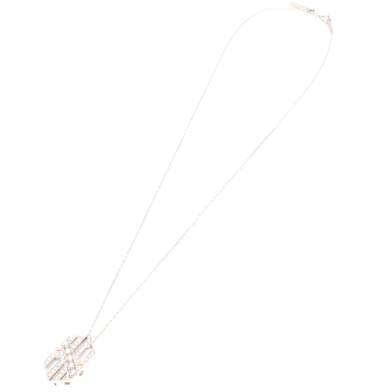 

Tasaki 18K White Gold Diamond Long Chain Necklace