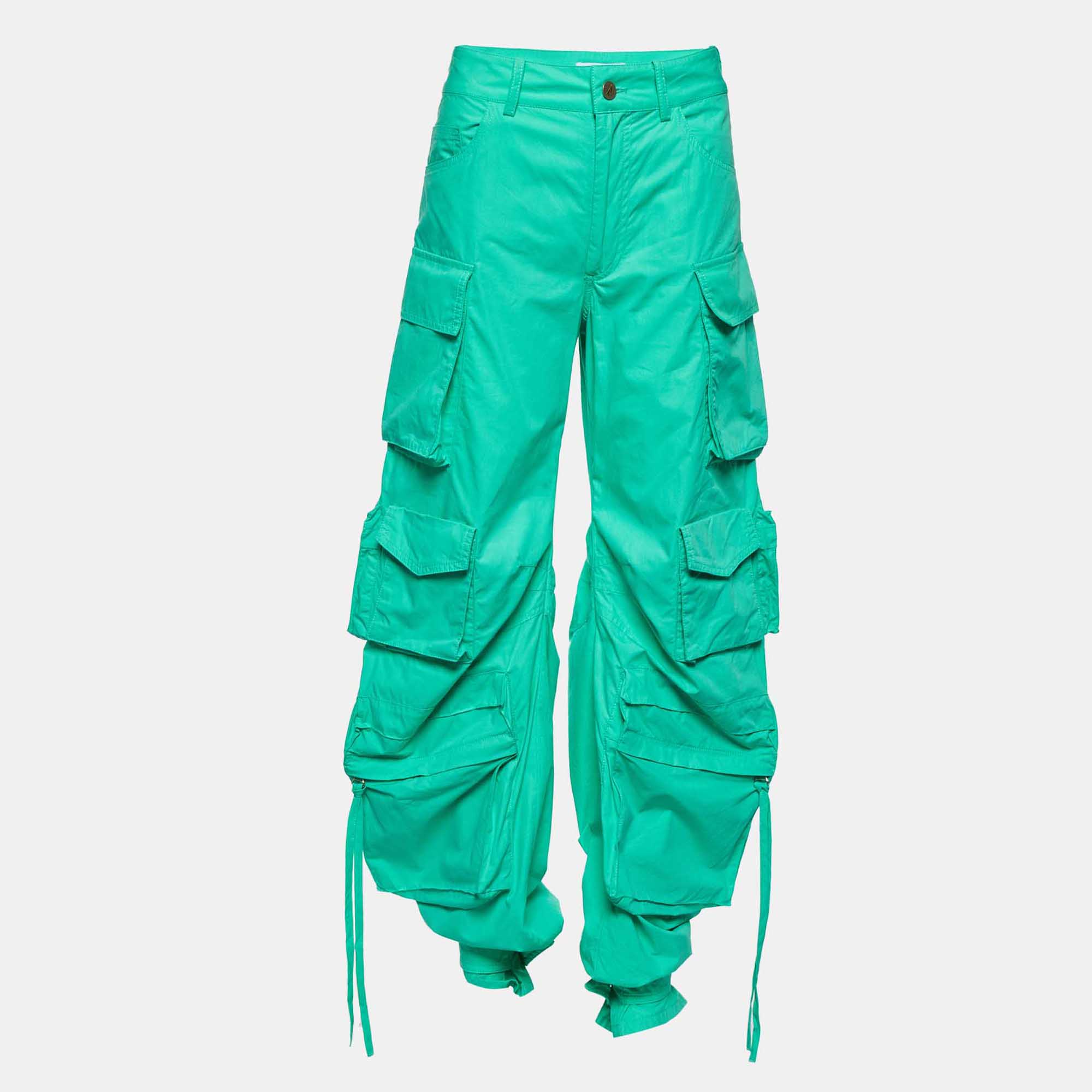 

The Attico Green Cotton Cargo Pants S