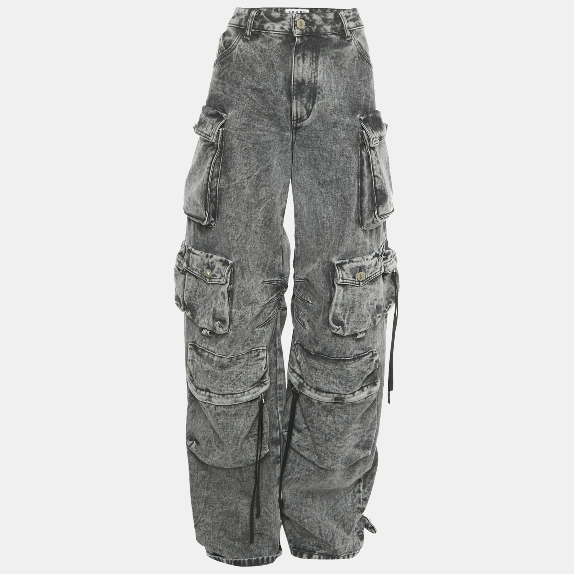 

The Attico Grey Cotton Cargo Jeans M Waist 29"