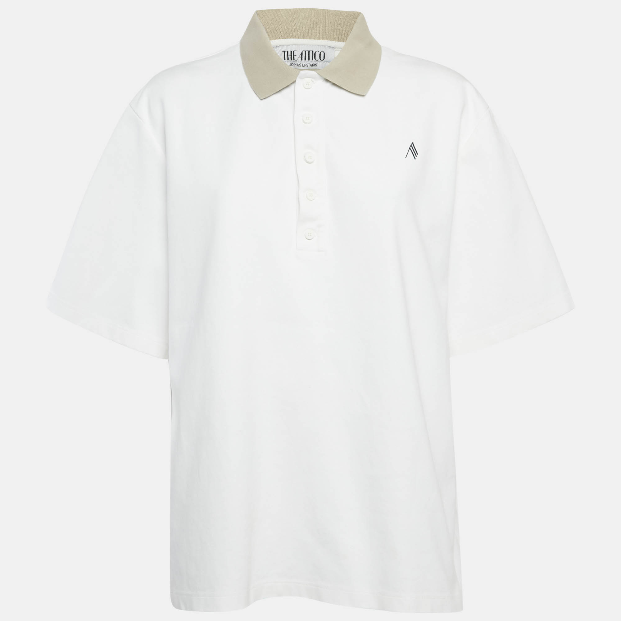 

The Attico White Jersey Oversized T-Shirt S, Black