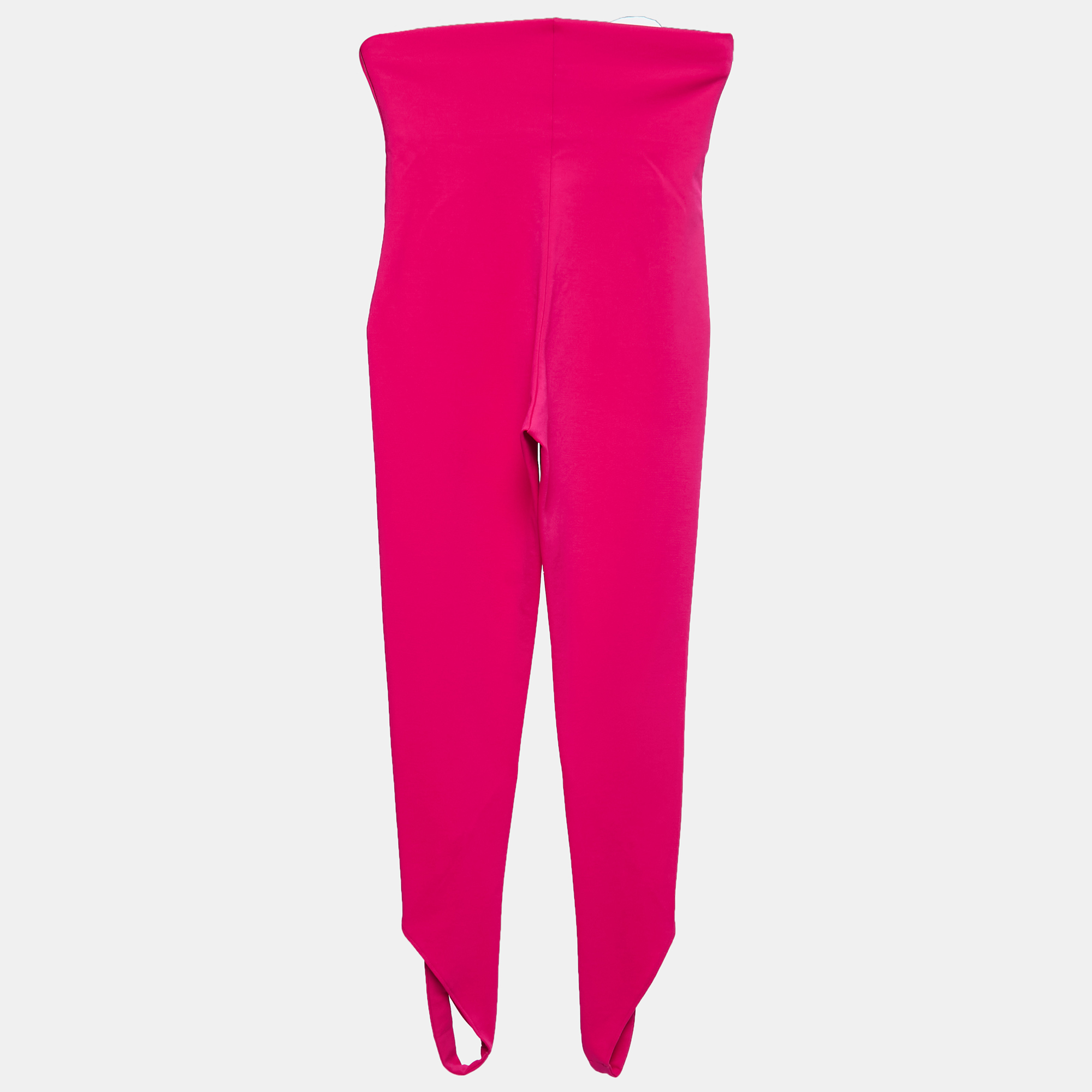 

The Attico Fuschia Pink Jersey Stirrup Leggings