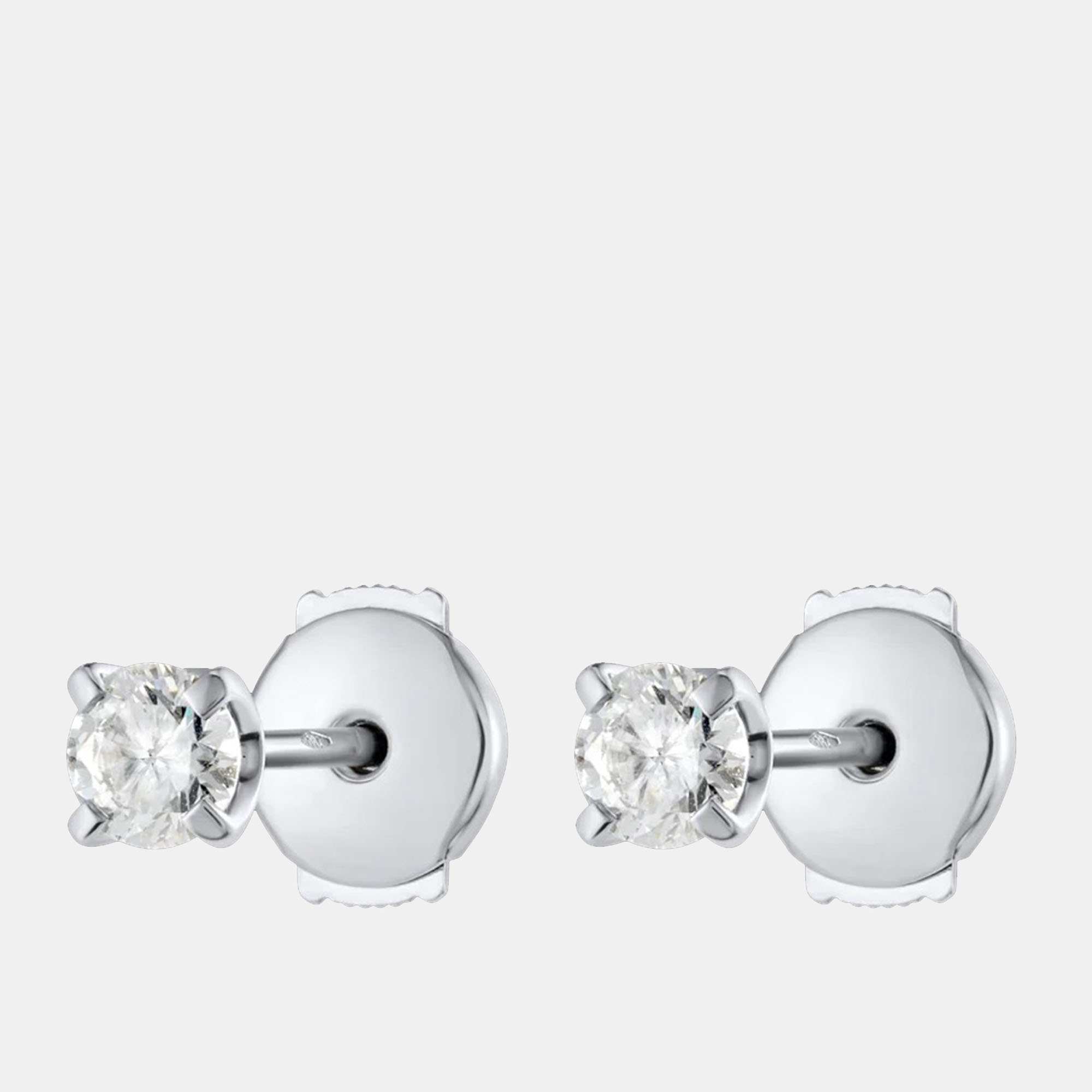 

18k White Gold Classic 1.00 cts Lab Grown Diamond Stud Earrings