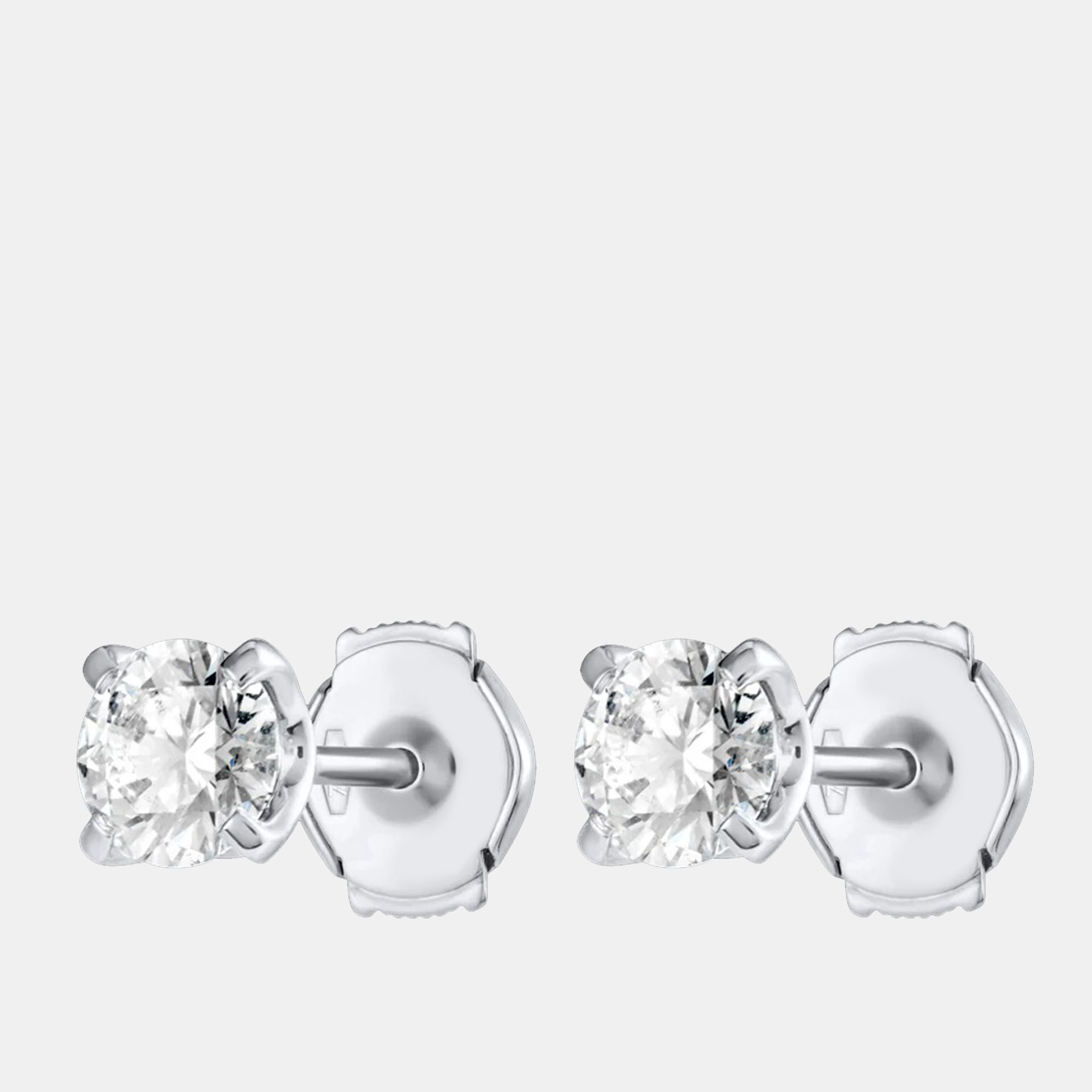 

18k White Gold Classic 1.20 cts Lab Grown Diamond Stud Earrings