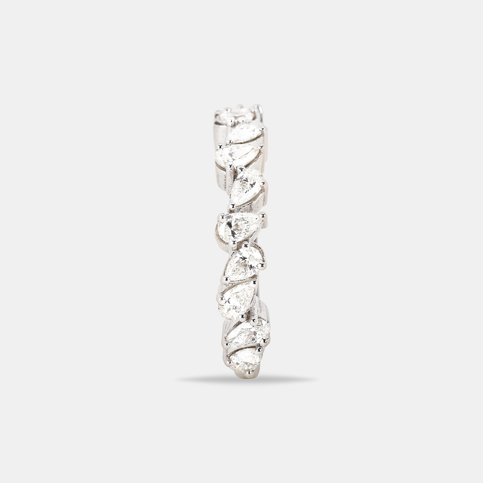 14K Gold Natural Pear Shape Diamond Ring 