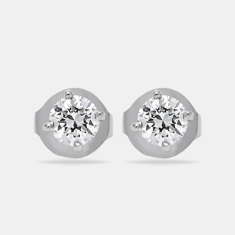 

The Diamond Edit Lab Grown Diamonds 1.10 cts White Gold Stud Earrings