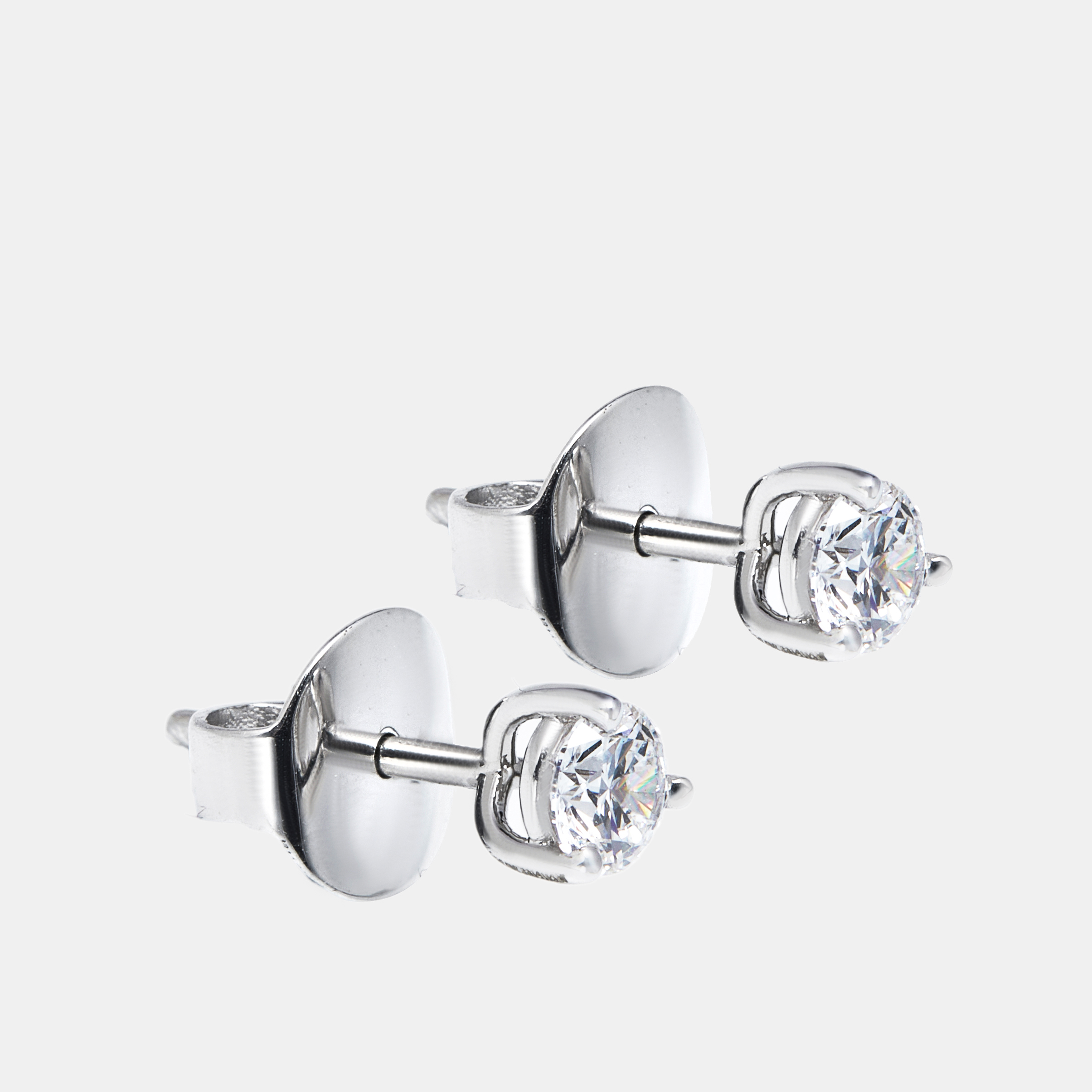 The Diamond Edit Lab Grown Diamonds 0.60 cts White Gold Stud Earrings 