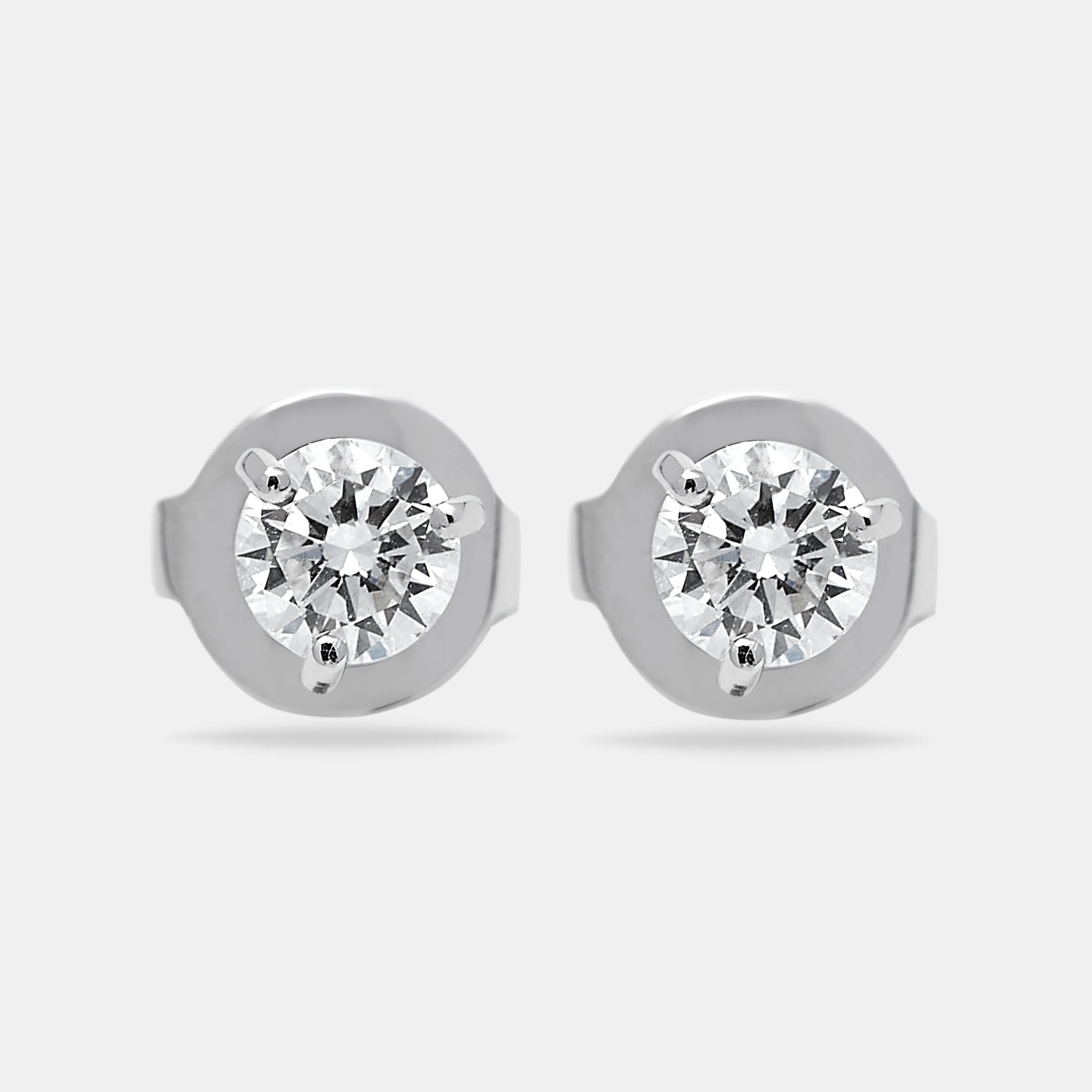 

The Diamond Edit Lab Grown Diamond 1.02 ct White Gold Stud Earrings