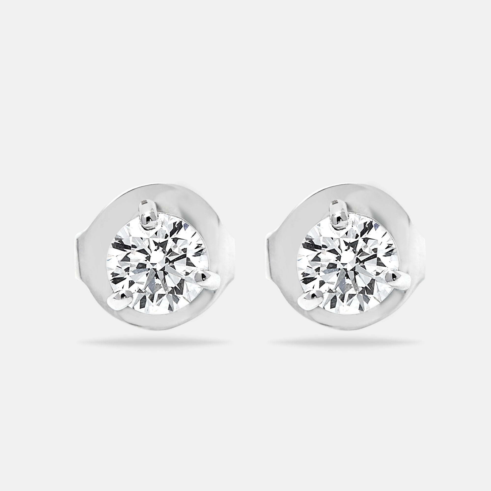 

The Diamond Edit Lab Grown Diamond 1.00 ct White Gold Stud Earrings