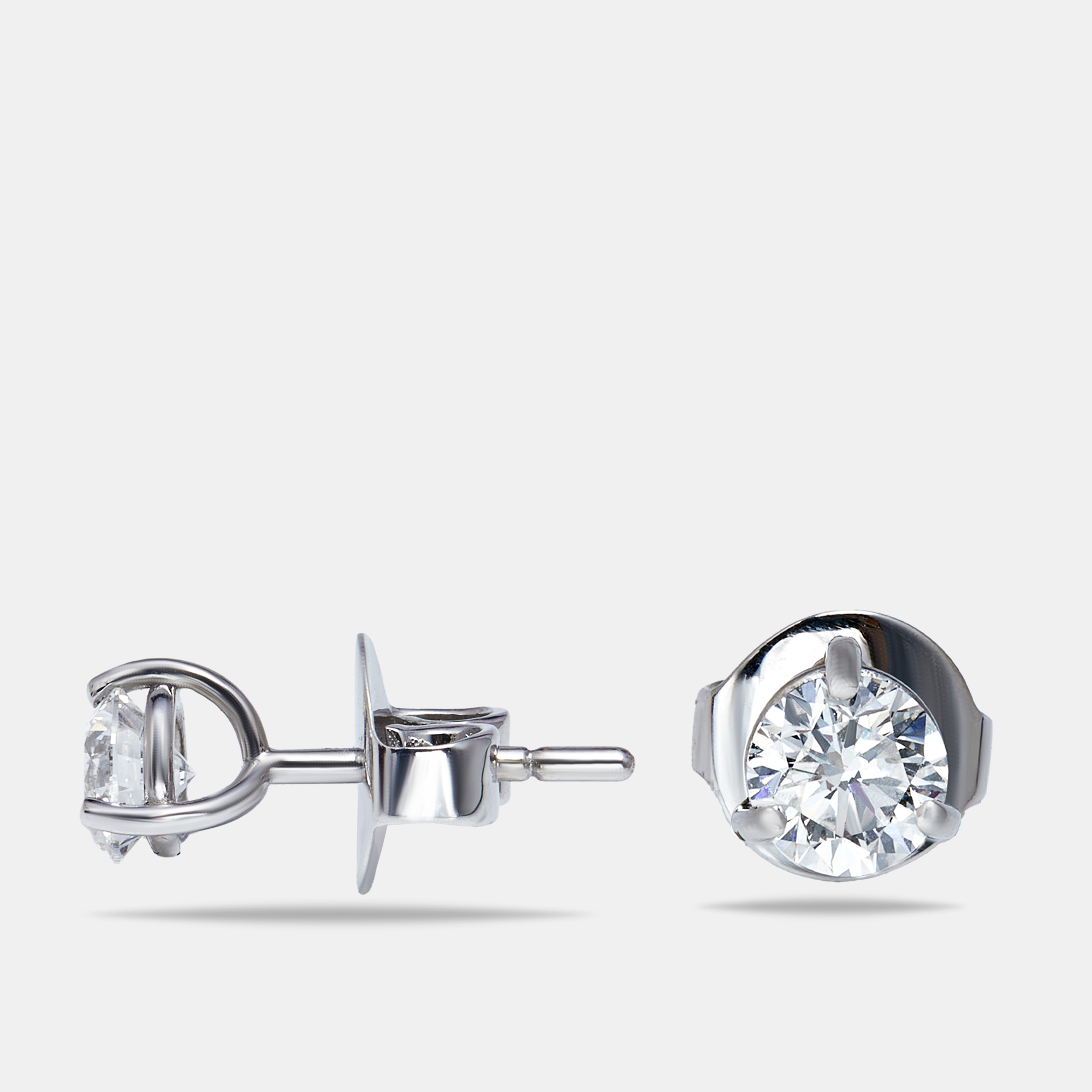 The Diamond Edit Lab Grown Diamond 1.00 ct White Gold Stud Earrings 