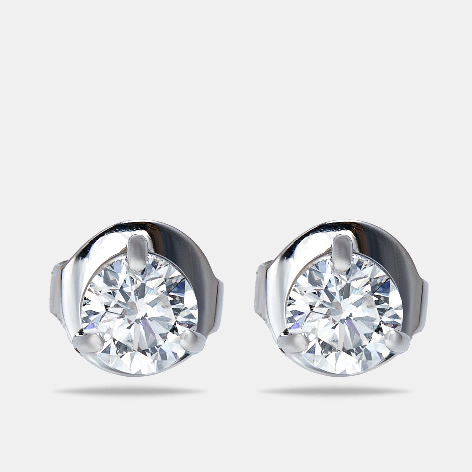 

The Diamond Edit Lab Grown Diamond 1.00 ct White Gold Stud Earrings