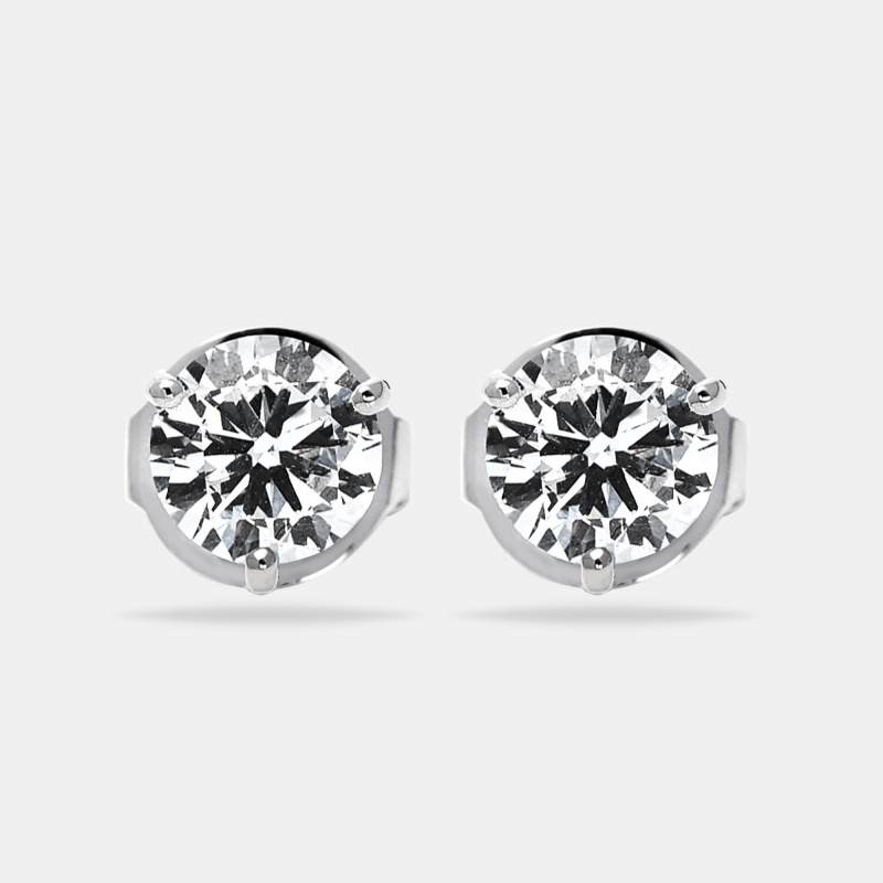 

The Diamond Edit Lab Grown Diamond 2.09 cts White Gold Stud Earrings