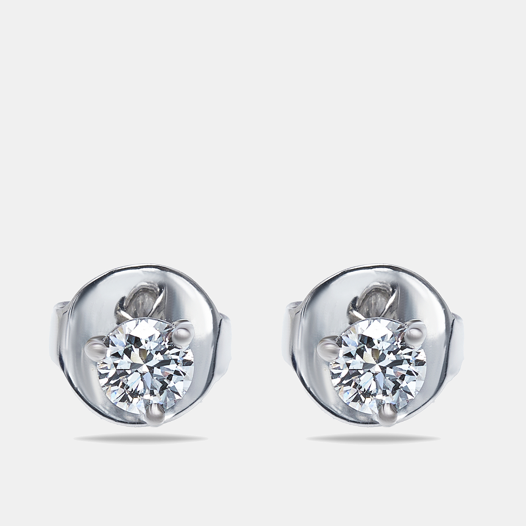 

The Diamond Edit Lab Grown Diamond 0.62 cts White Gold Solitare Stud Earrings