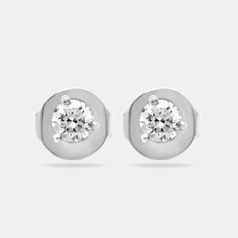 

The Diamond Edit Lab Grown Diamond 0.62 cts White Gold Solitare Stud Earrings