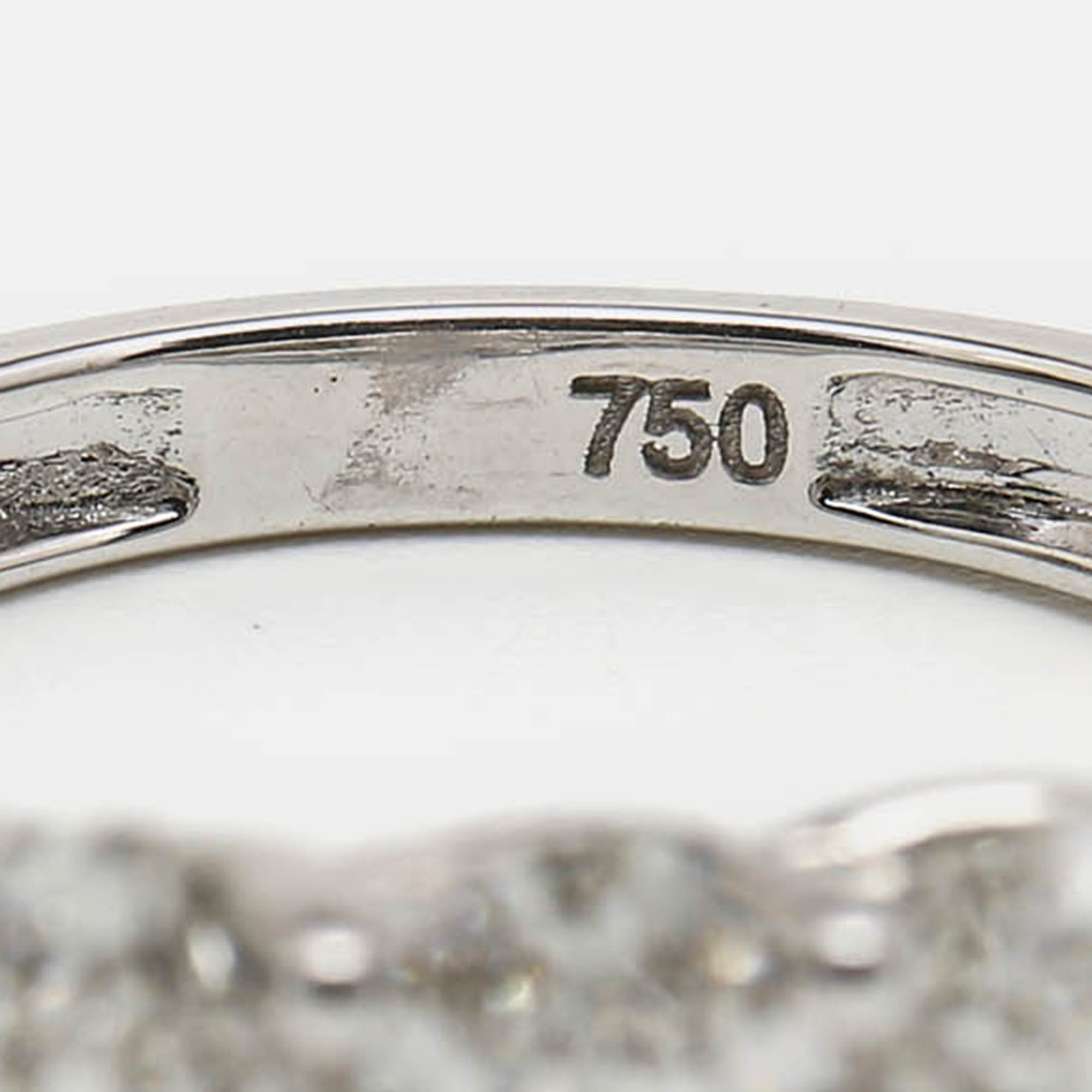 18k White Gold Oval Brilliant Lab Grown Diamonds Ring (Approx 1.75 cts) 