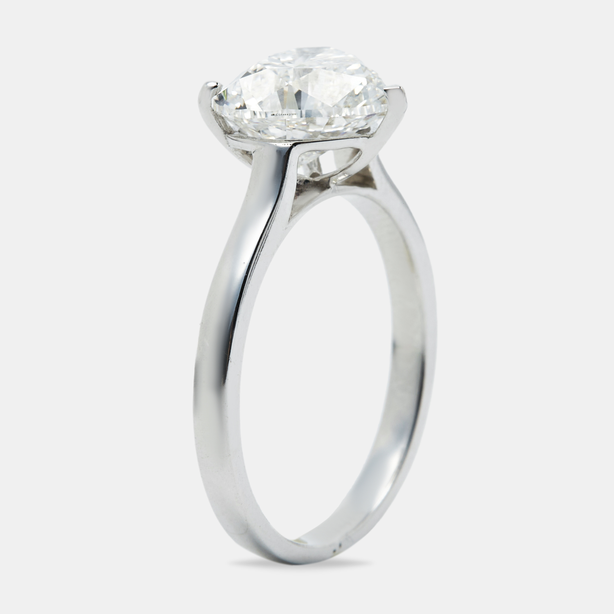 

2.00 cts Heart Grown Diamond 18k White Gold Ring Size