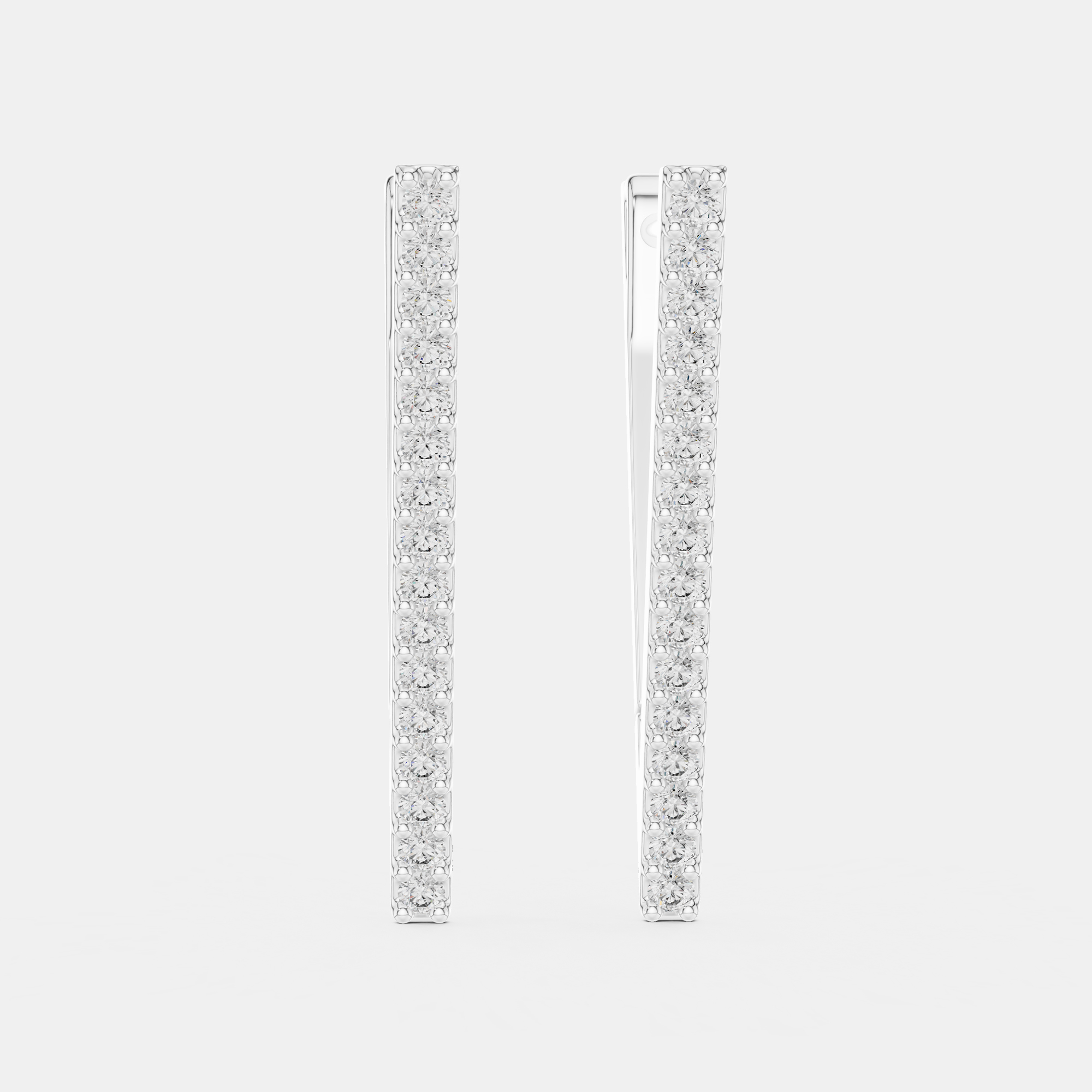 

1.00 ct Round Cut 18k White Gold Lab Grown Diamond Earrings